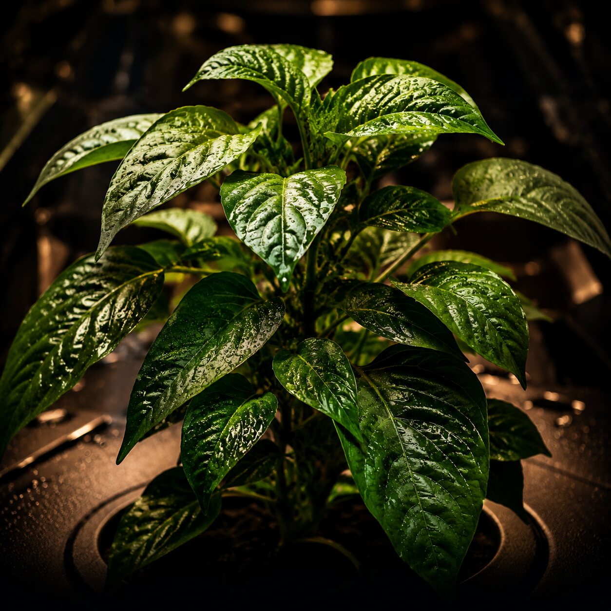 Chiliplanta i tillväxt
